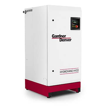 The Gardner Denver Hydrovane HV22 Series Rotary Compressor