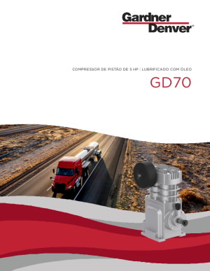 GD70 Oil-Lubricated Piston Compressor Brochure - Portuguese 
