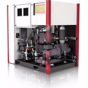 Rotary Screw Oil-Free Compressor - Ultima Series Front Right Side Opened View