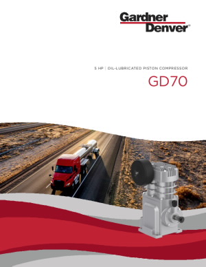 GD70 Oil-Lubricated Piston Compressor Brochure